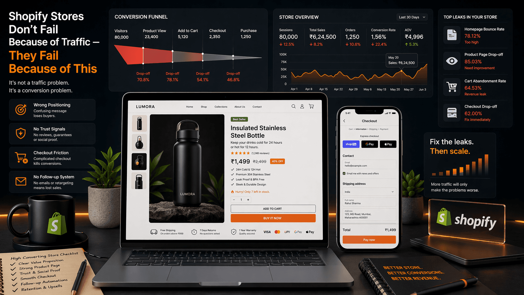 Shopify Stores Don’t Fail Because of Traffic — They Fail Because of This